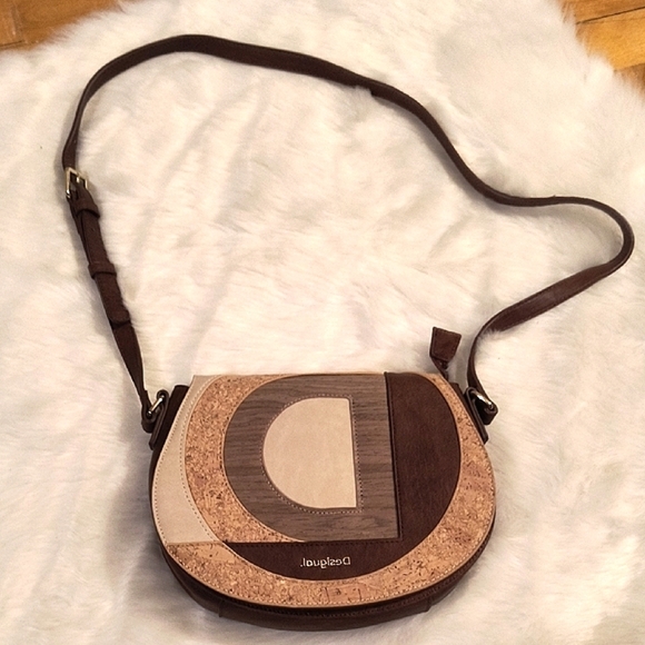 Desigual Brown and Cream Women's Bag - Picture 1 of 8